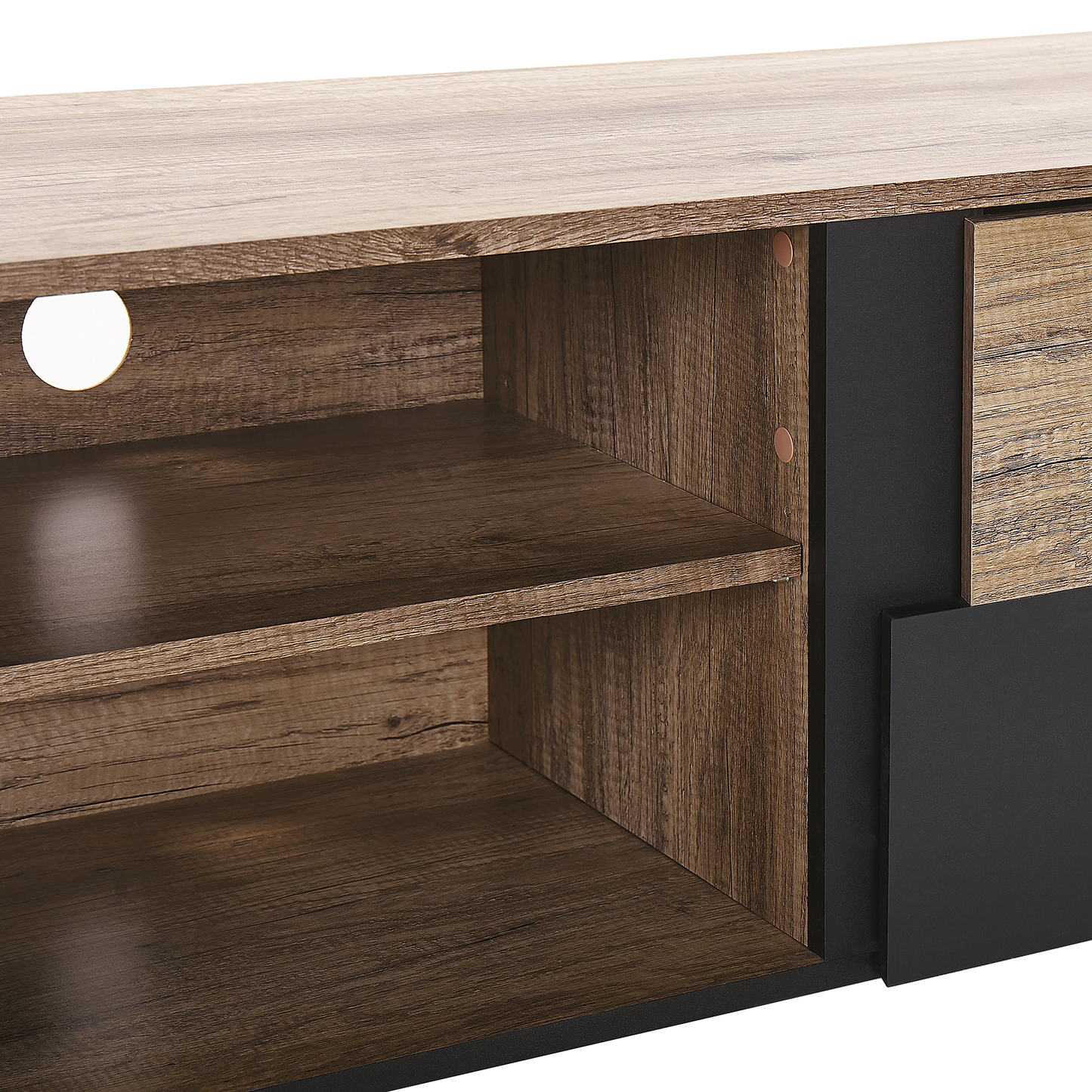 TV-Möbel STERLING Braun / Schwarz