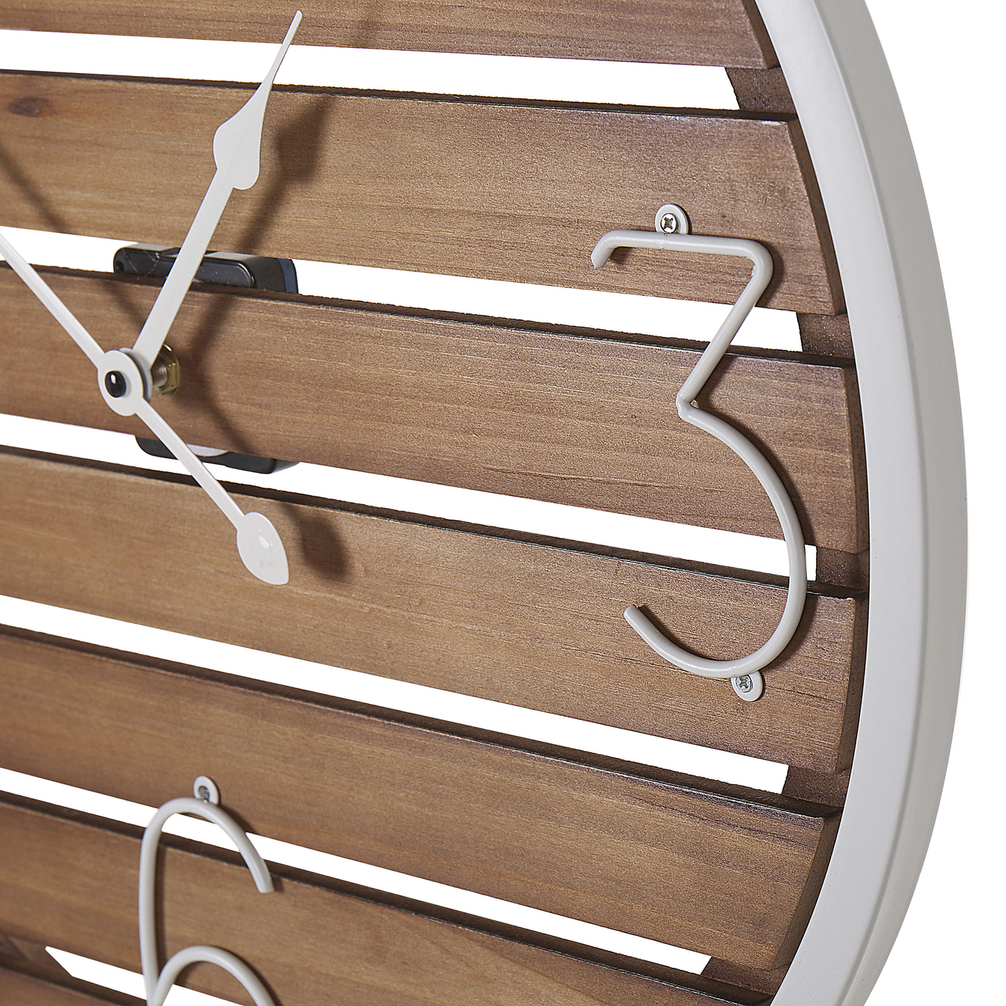 Wanduhr ARRIAGA 50 cm Holz Dunkelbraun