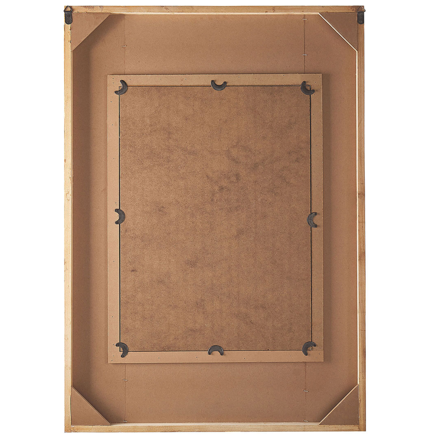 Wandspiegel HIZOTE 63 cm 90 cm Holz Braun