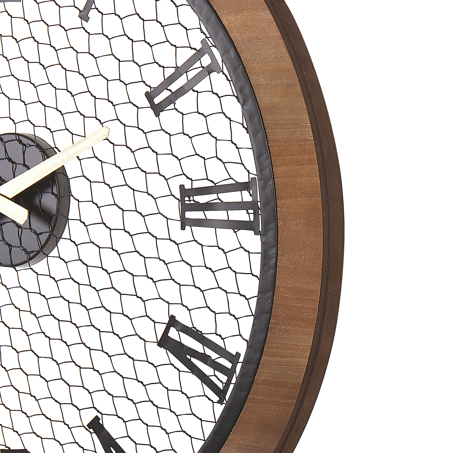 Wanduhr Tannenholz dunkelbraun ø 55 cm FUBEROS