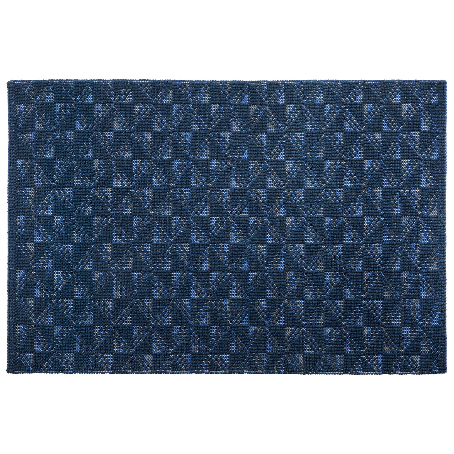 Teppich Wolle marineblau 160 x 230 cm Kurzflor SAVRAN
