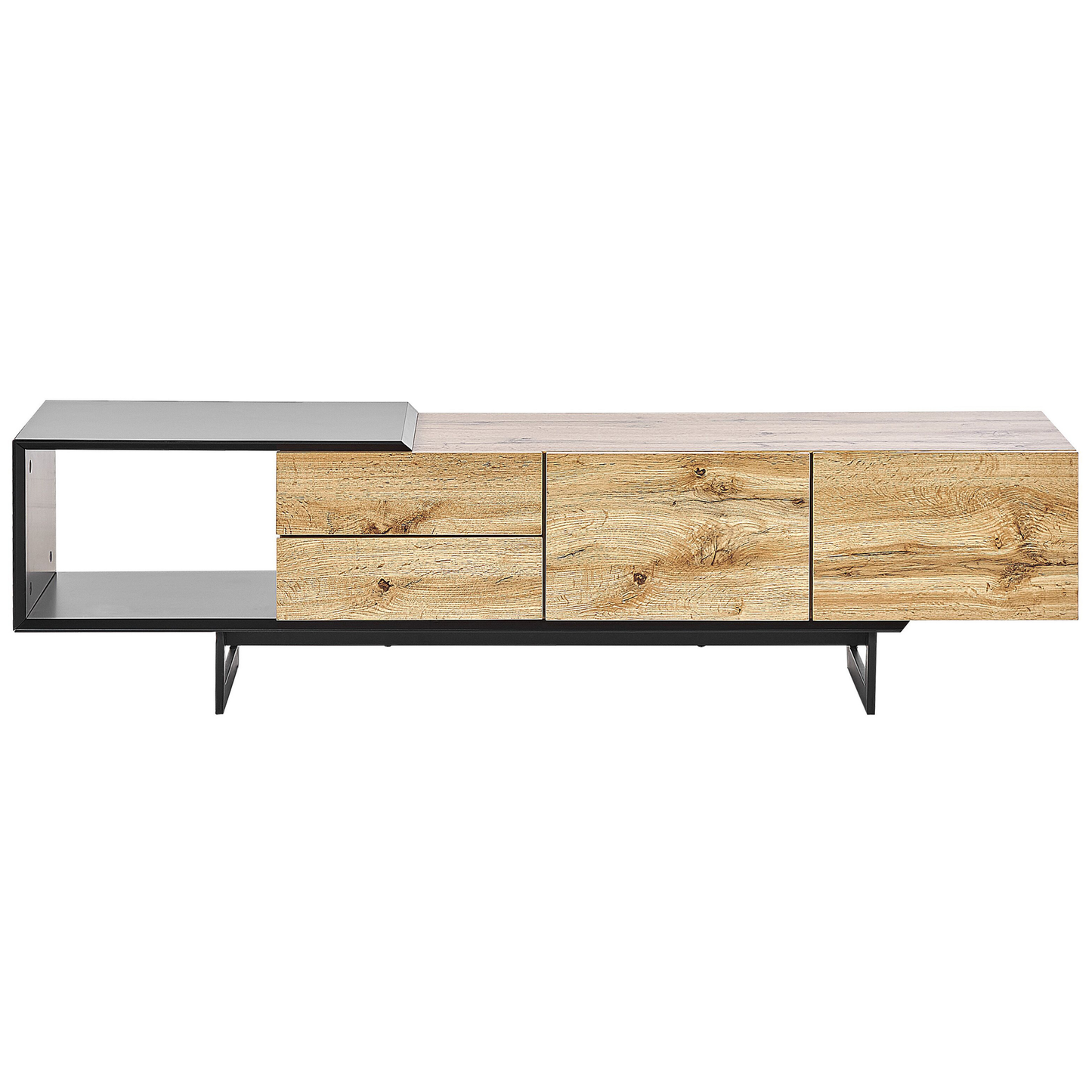 TV-Möbel FIORA Braun / Schwarz