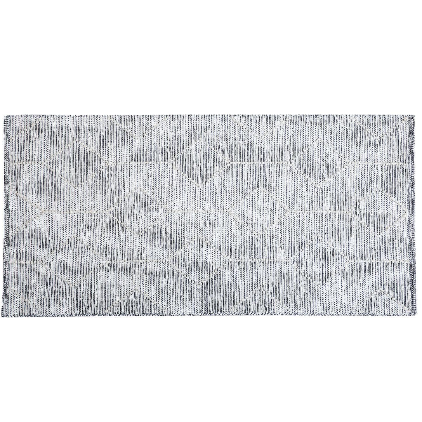 Teppich Wolle grau-beige 80 x 150 cm Kurzflor EDREMIT