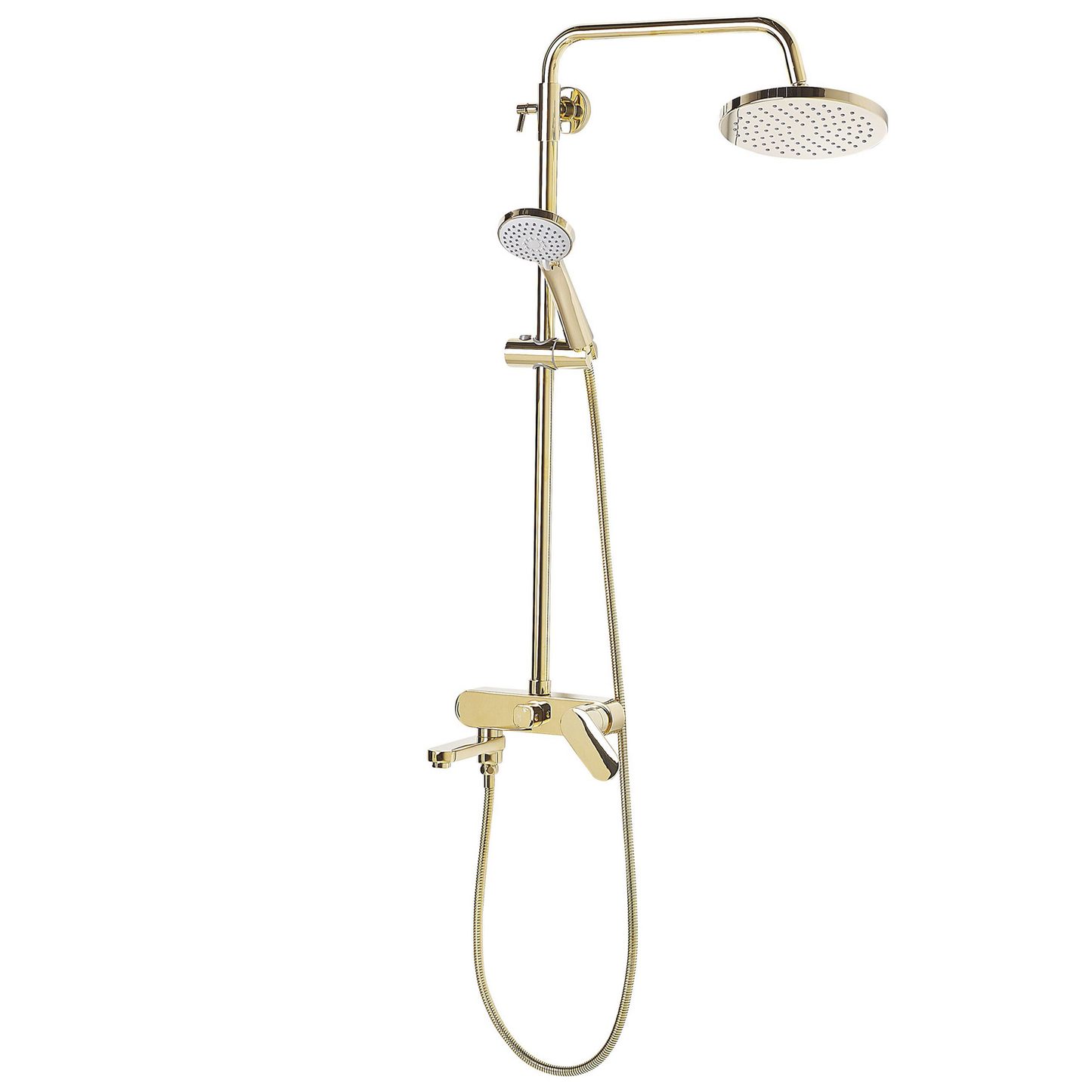 Duschset mit Mischbatterie und Regenbrause GURARA Gold