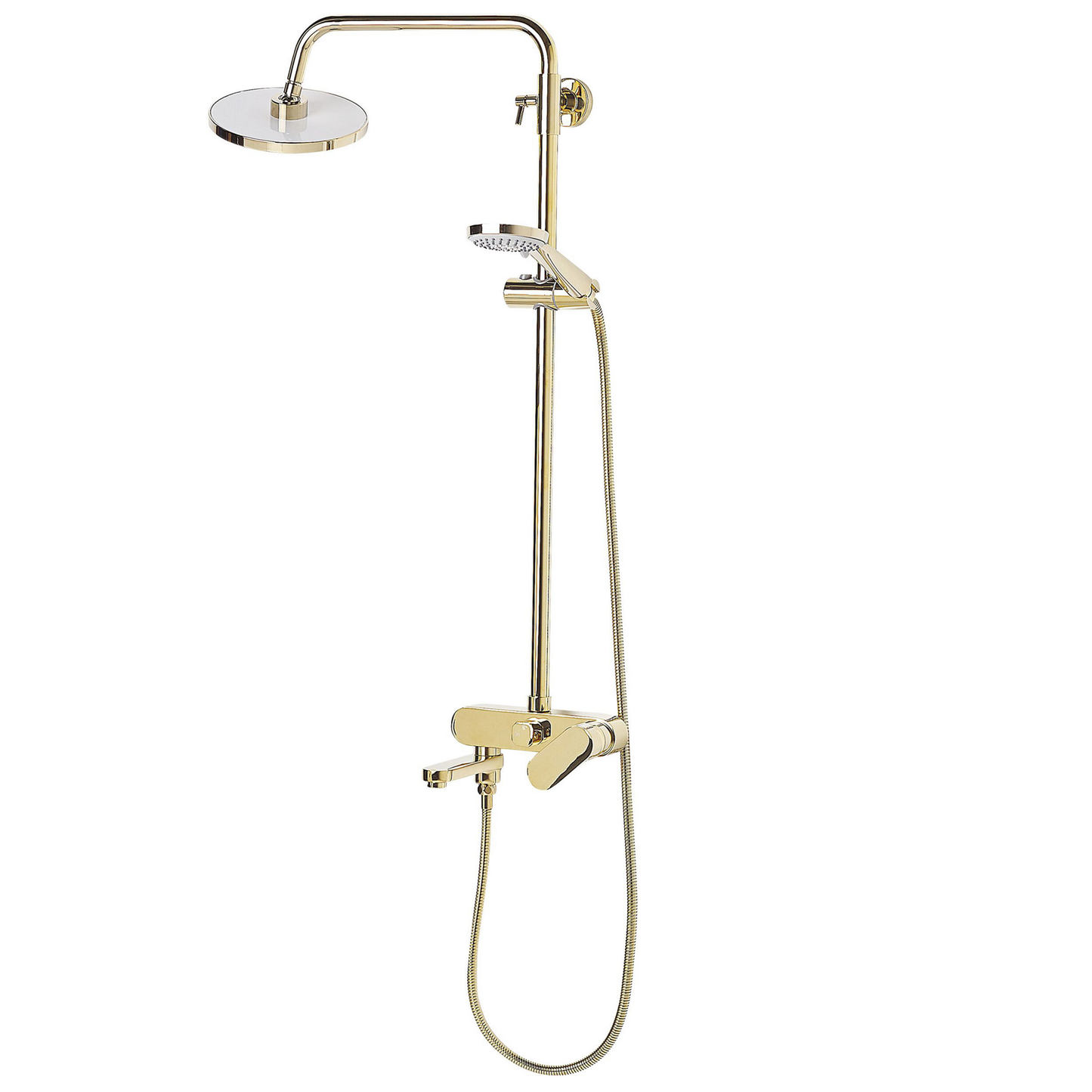 Duschset mit Mischbatterie und Regenbrause GURARA Gold