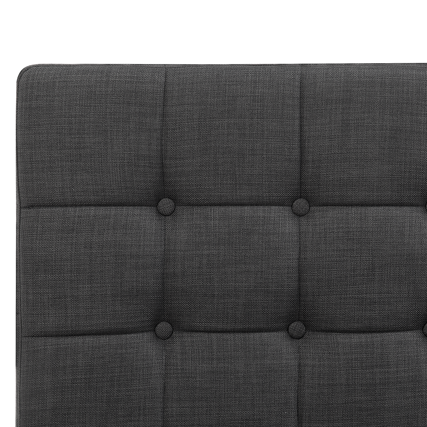 Bett verstellbar Stoff DUKE 160 x 200 cm Dunkelgrau