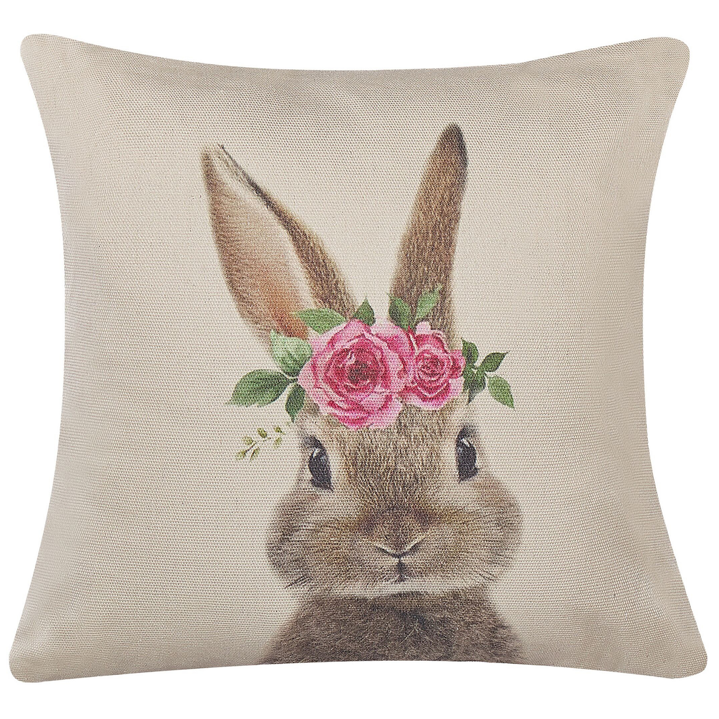 Dekokissen 2er Set TULIPA 45 x 45 cm Taupe Tiermuster