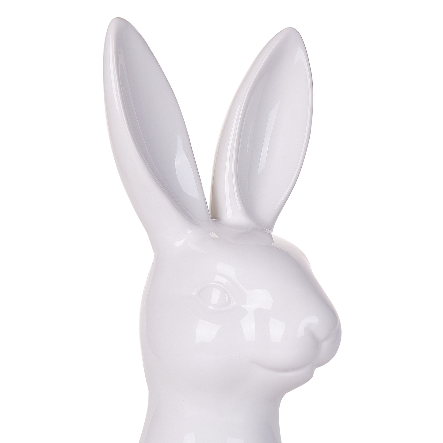 Dekofigur Kaninchen PAIMPOL Keramik Weiss