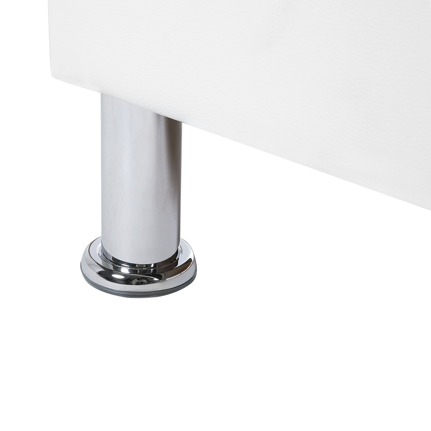 Bett Kunstleder weiss Lattenrost 90 x 200 cm METZ