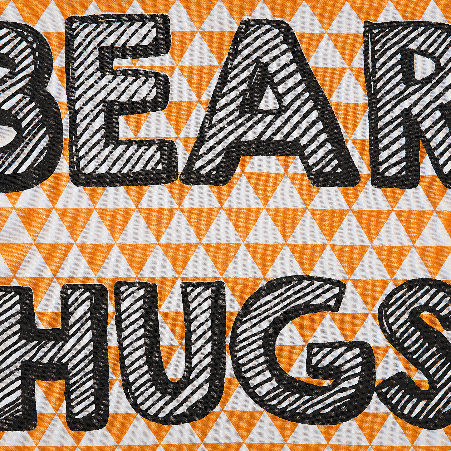 Dekokissen orange mit Aufschrift 40 x 40 cm 2er Set RADZKOT