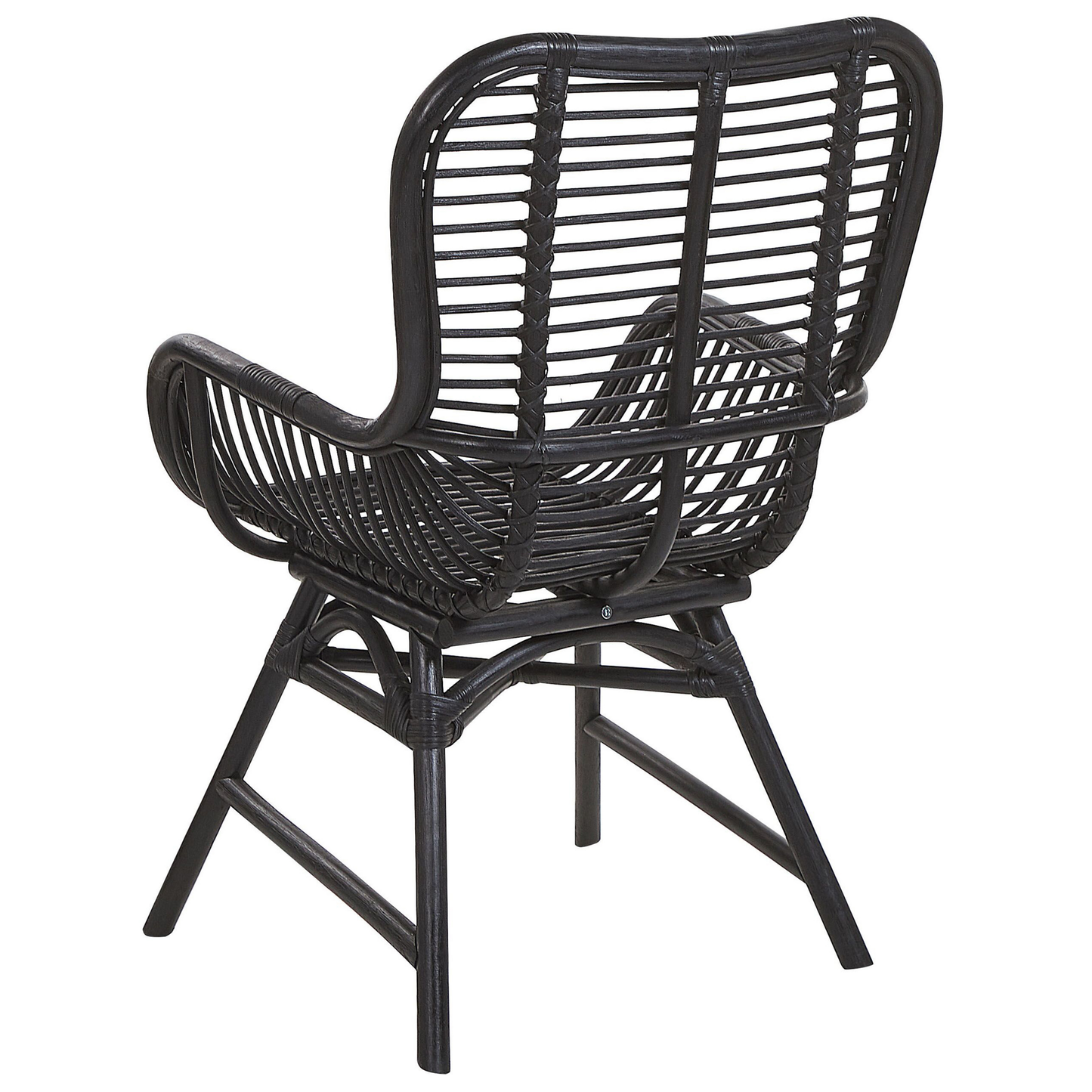 Esszimmerstuhl TOGO Rattan Schwarz