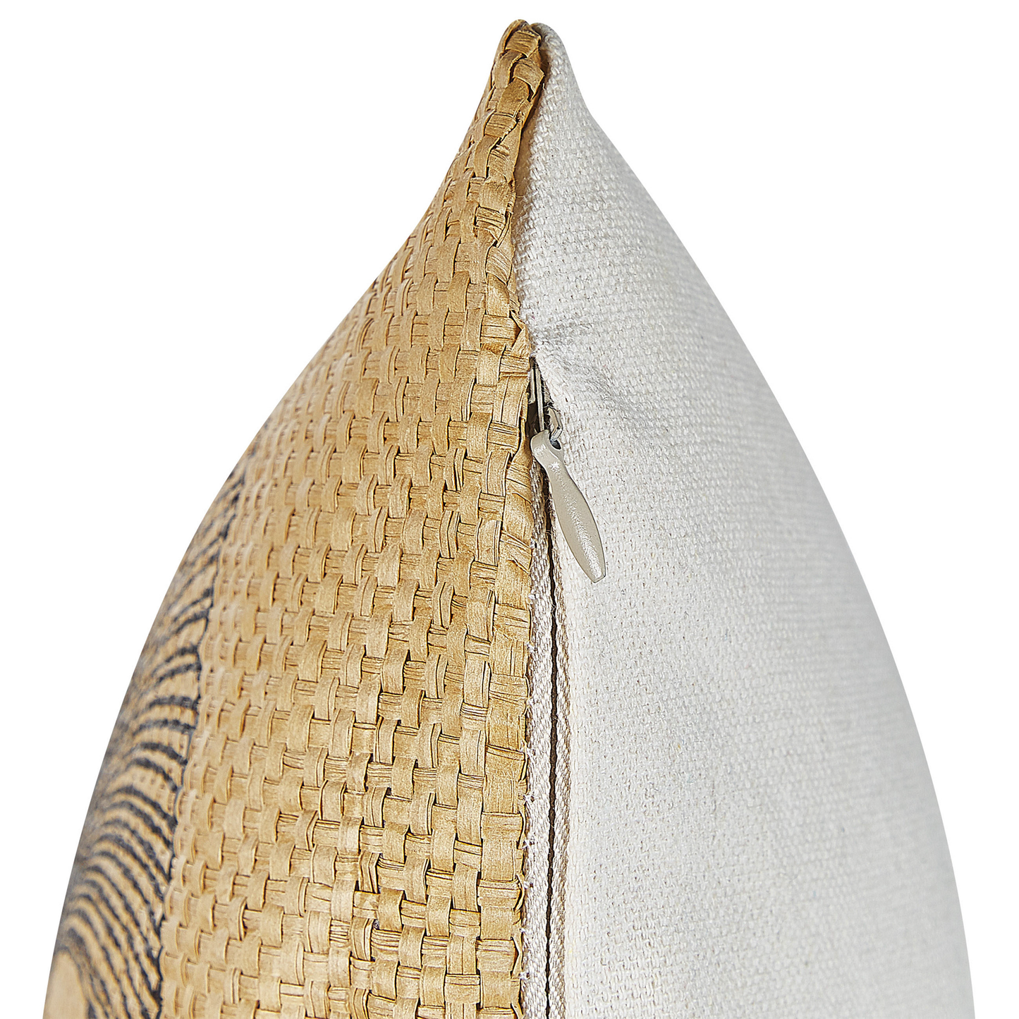 Dekokissen 2er Set WAKAD 45 x 45 cm Beige Pflanzenmuster