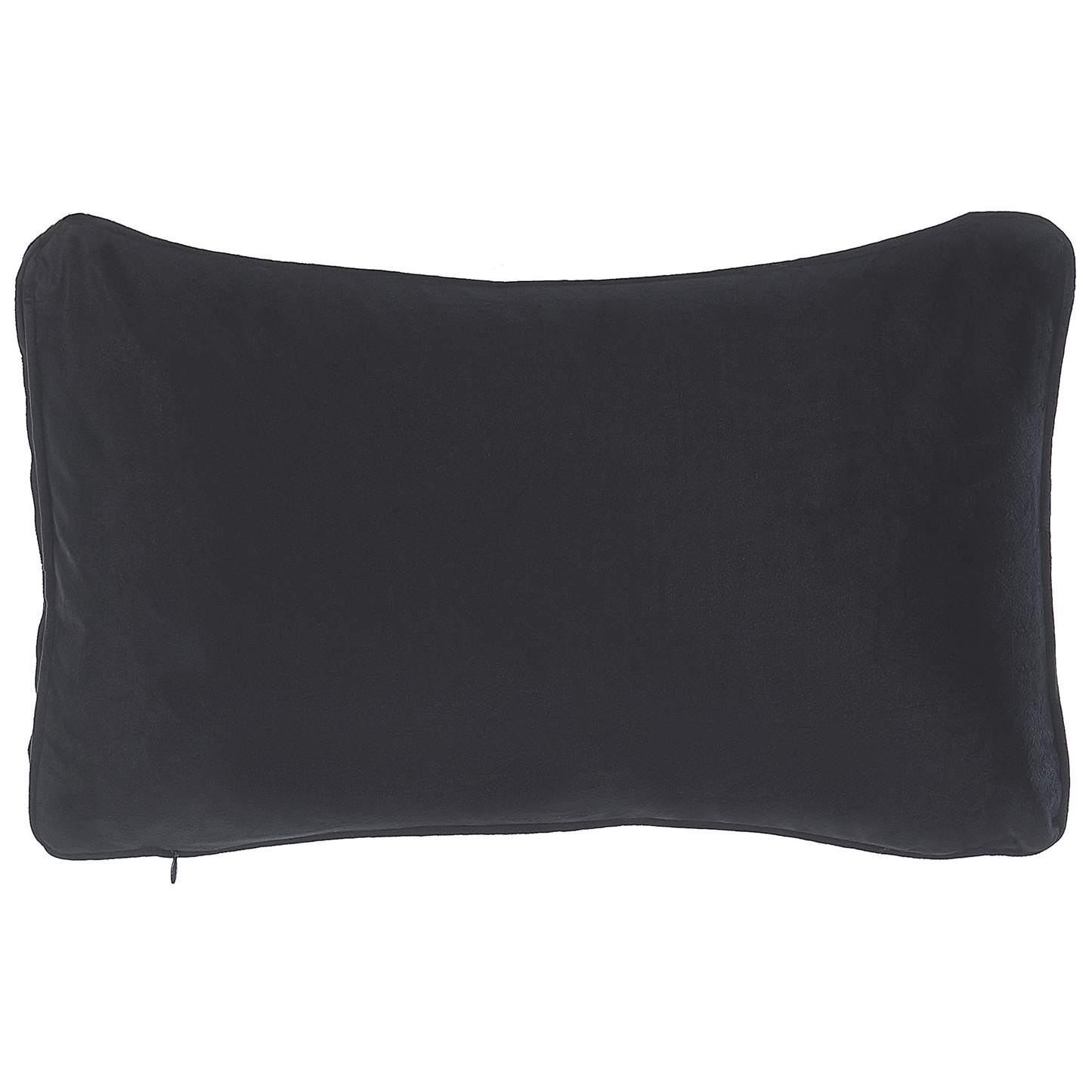Dekokissen 2er Set GUDARI Samtstoff 30 x 50 cm Schwarz Streifenmuster