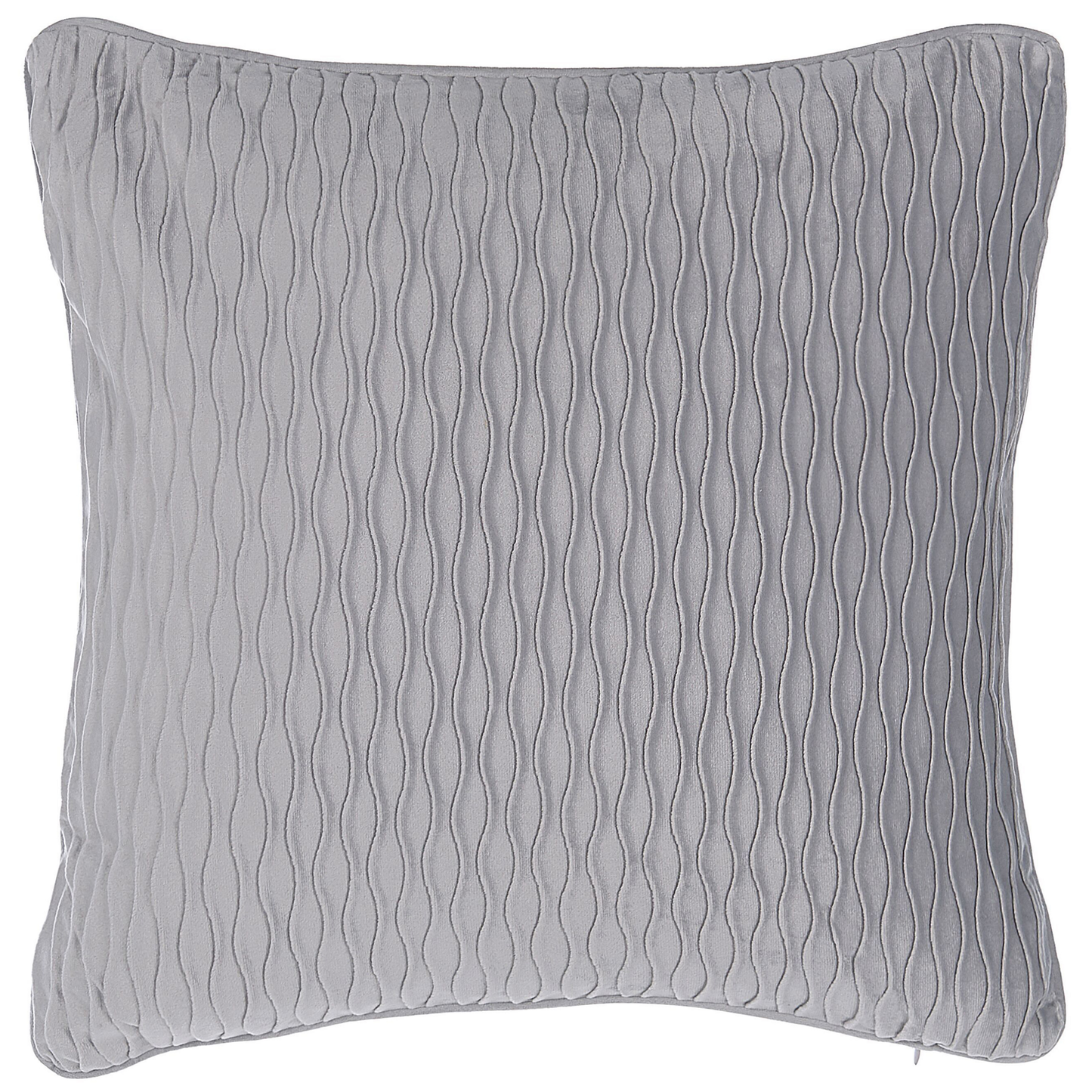 Dekokissen 2er Set MOTARI Samtstoff 45 x 45 cm Grau Geometrisches Muster