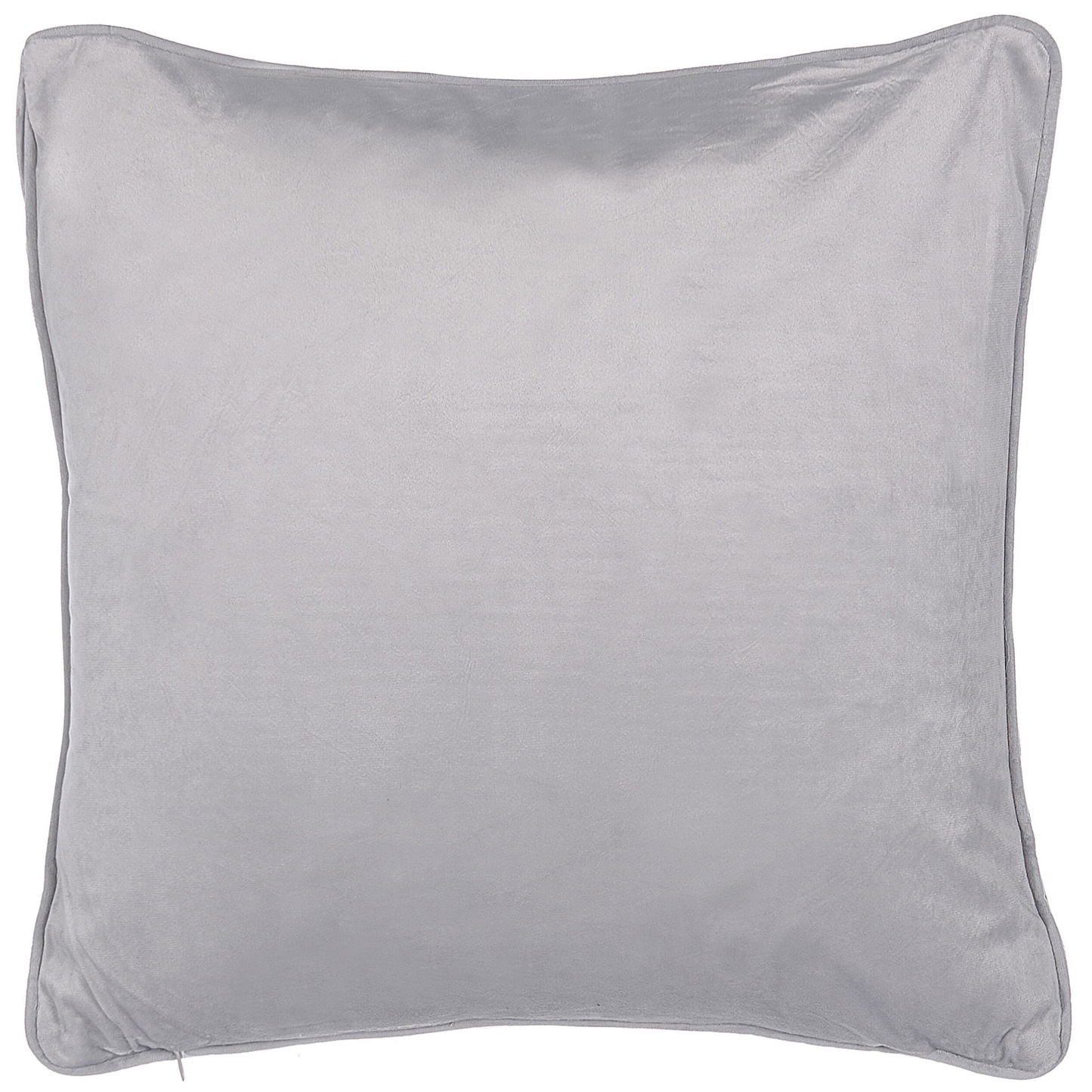 Dekokissen 2er Set MOTARI Samtstoff 45 x 45 cm Grau Geometrisches Muster