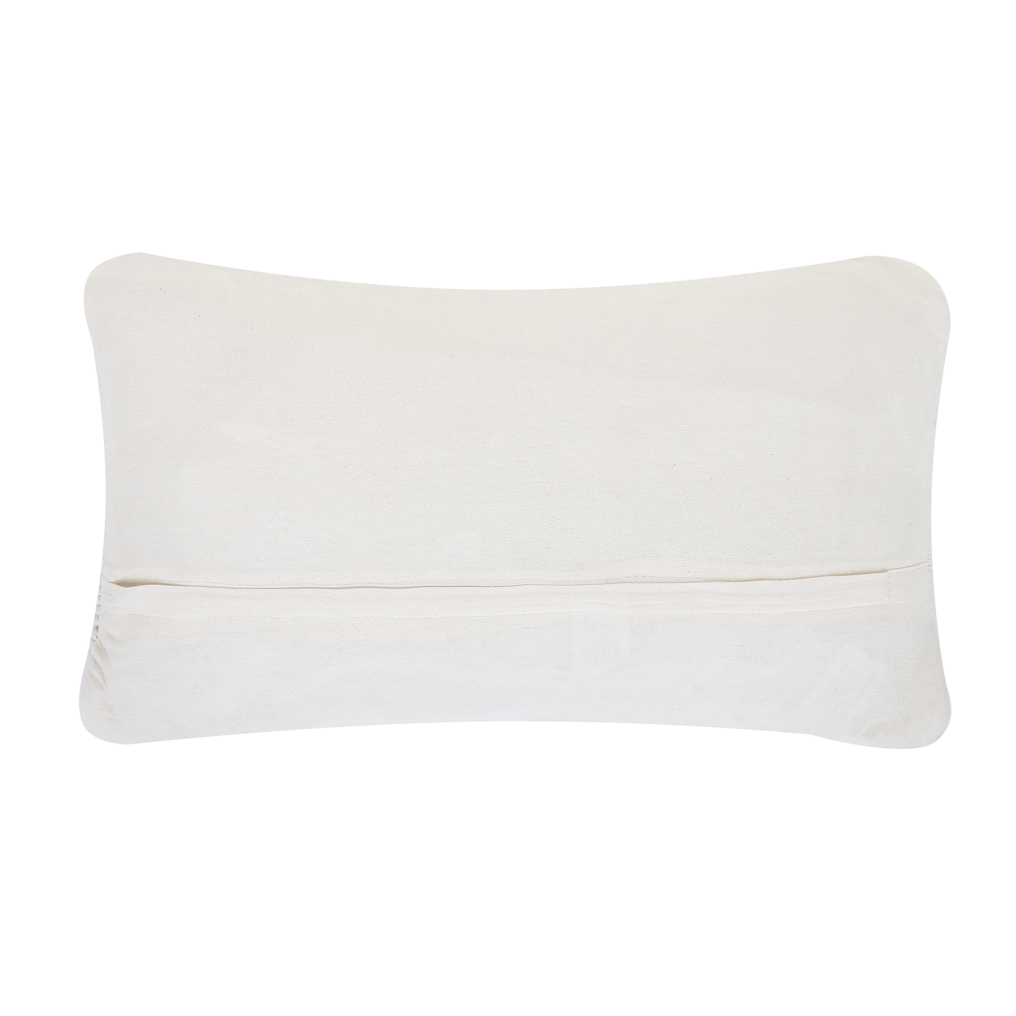 Kissen 2er Set Makramee Baumwolle Weiss ALATEPE 30 x 50 cm