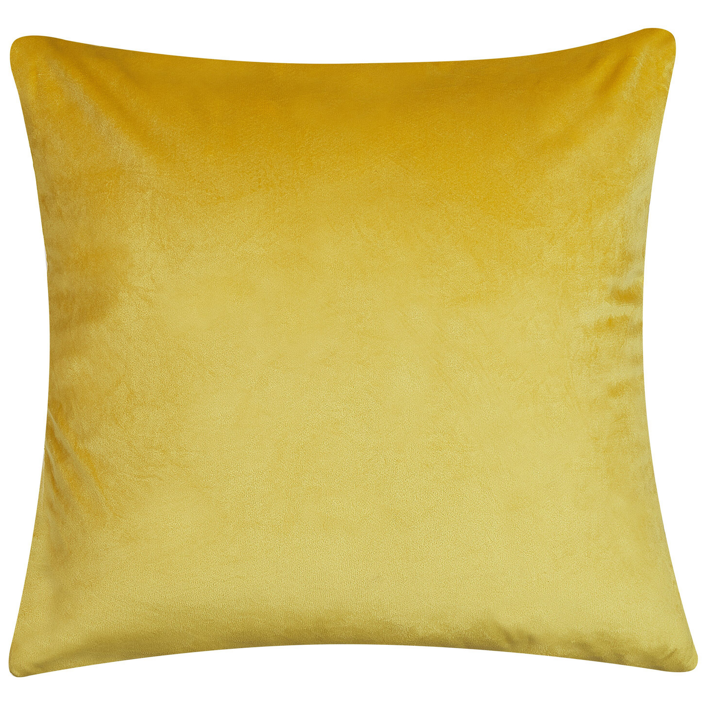 Kissen 2er Set Samtstoff Senfgelb ORIGANUM 45 x 45 cm