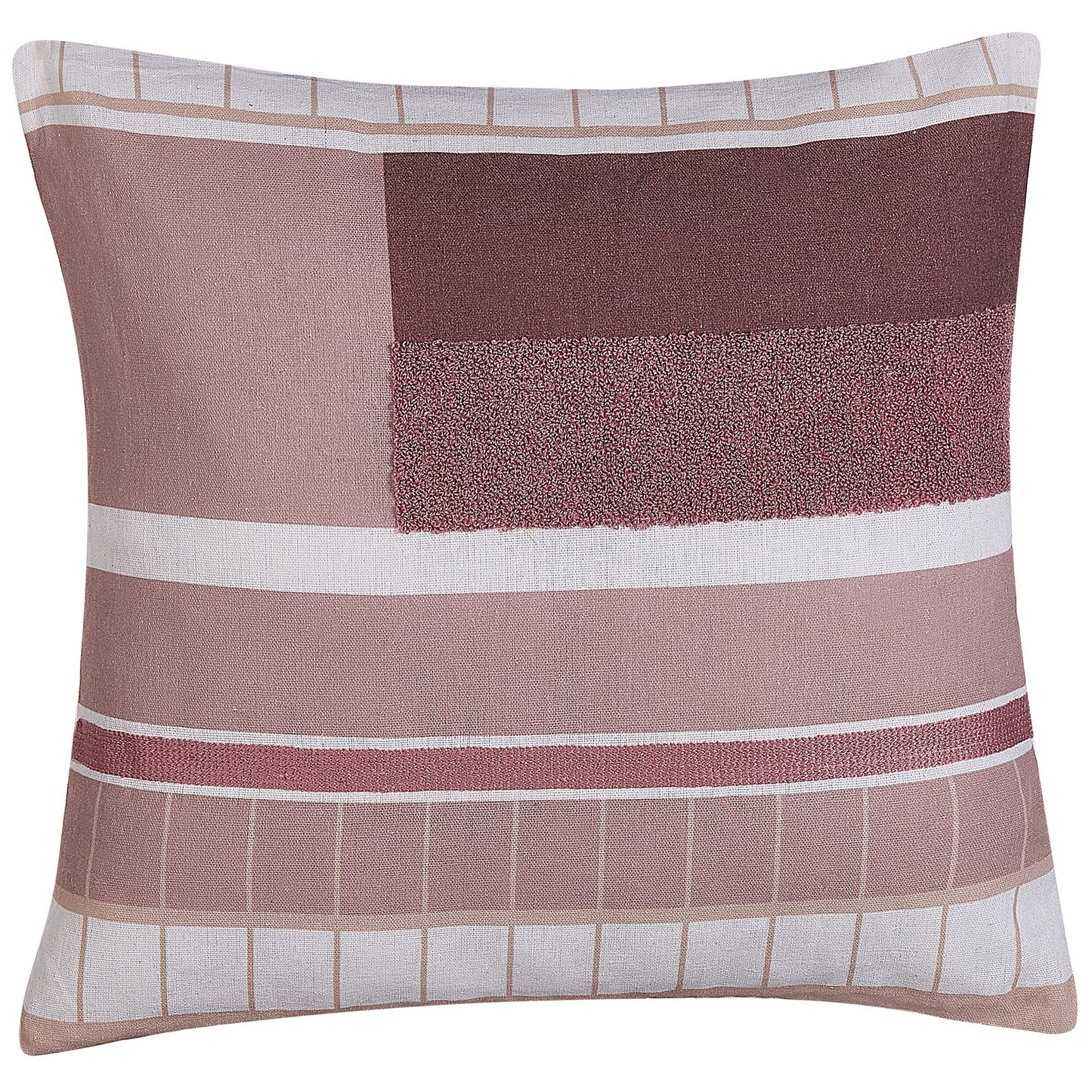 Dekokissen 2er Set ERINUS 45 x 45 cm Rot Geometrisches Muster