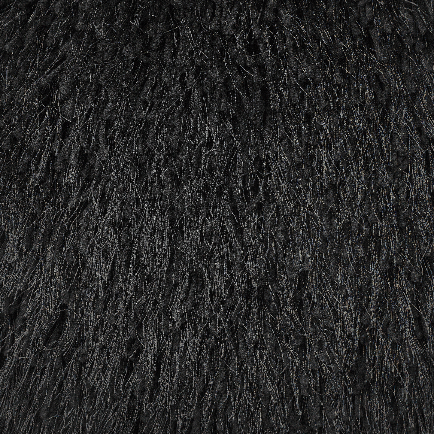 Dekokissen Felloptik schwarz 45 x 45 cm 2er Set CIDE