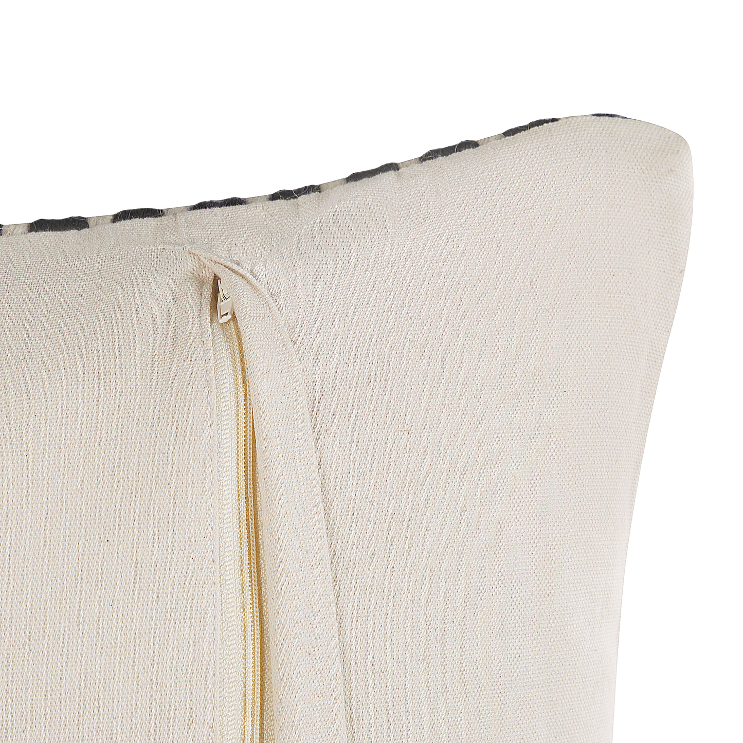 Dekokissen kariertes Muster schwarz / creme 45 x 45 cm YONCALI