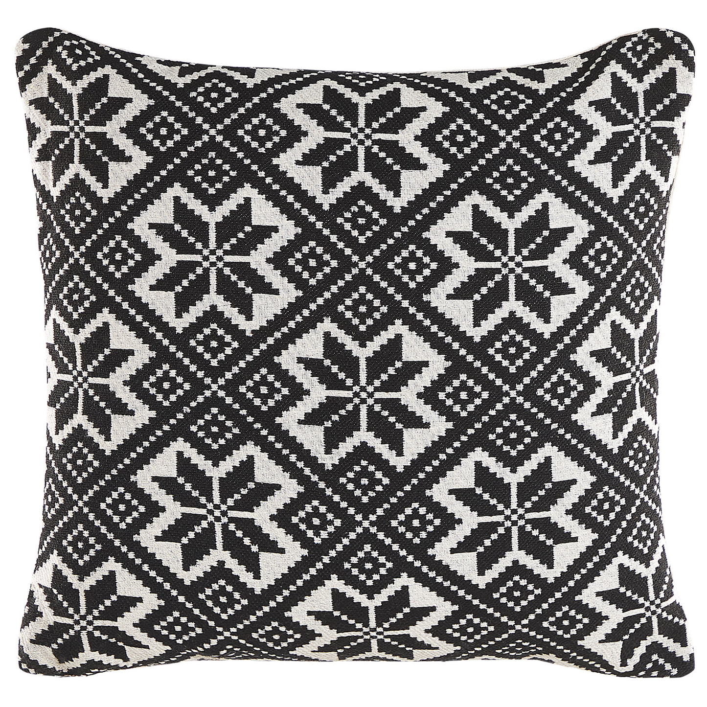 Dekokissen 2er Set BESKOZ Baumwolle 45 x 45 cm Schwarz Geometrisches Muster