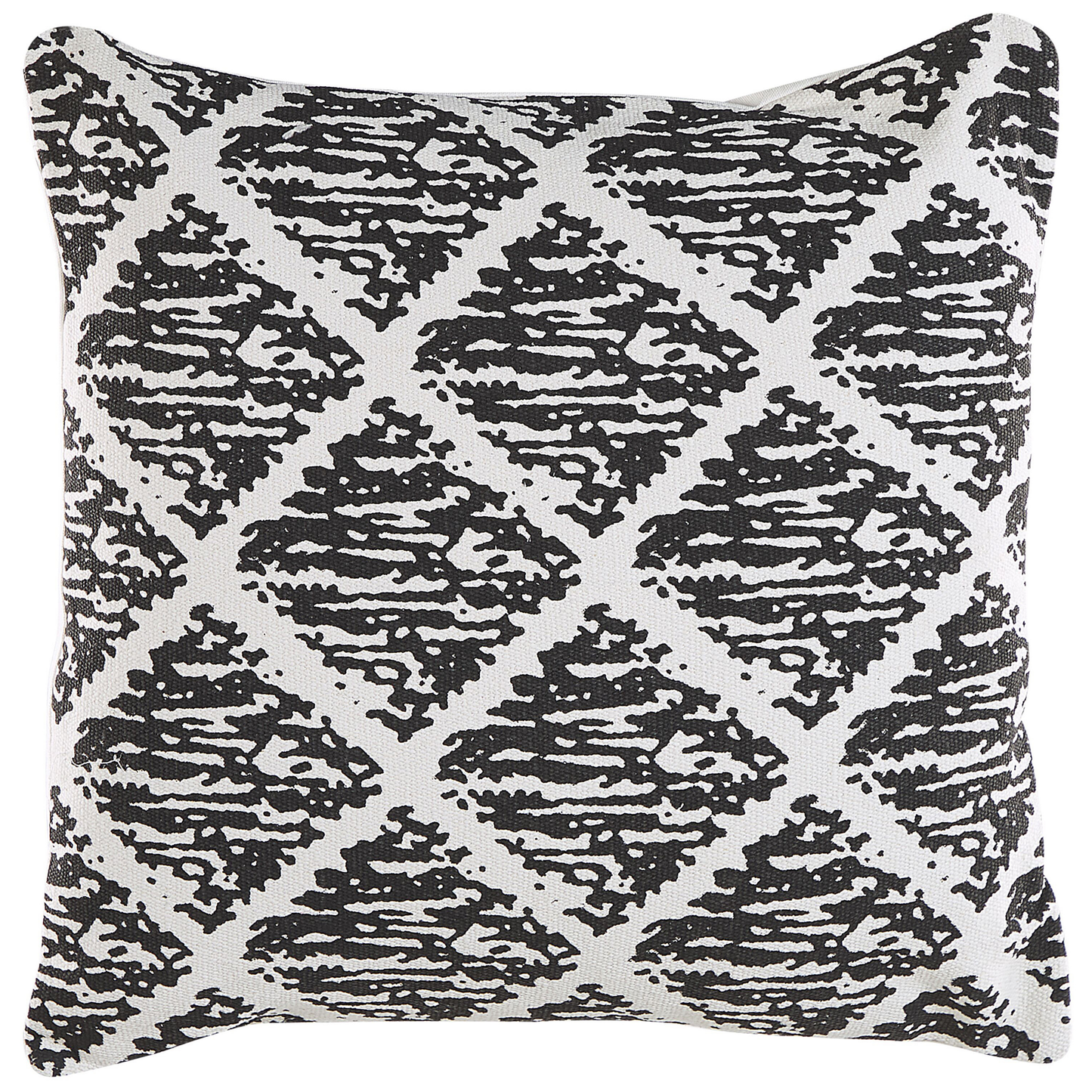 Dekokissen 2er Set HAZRO Baumwolle 45 x 45 cm Schwarz Geometrisches Muster