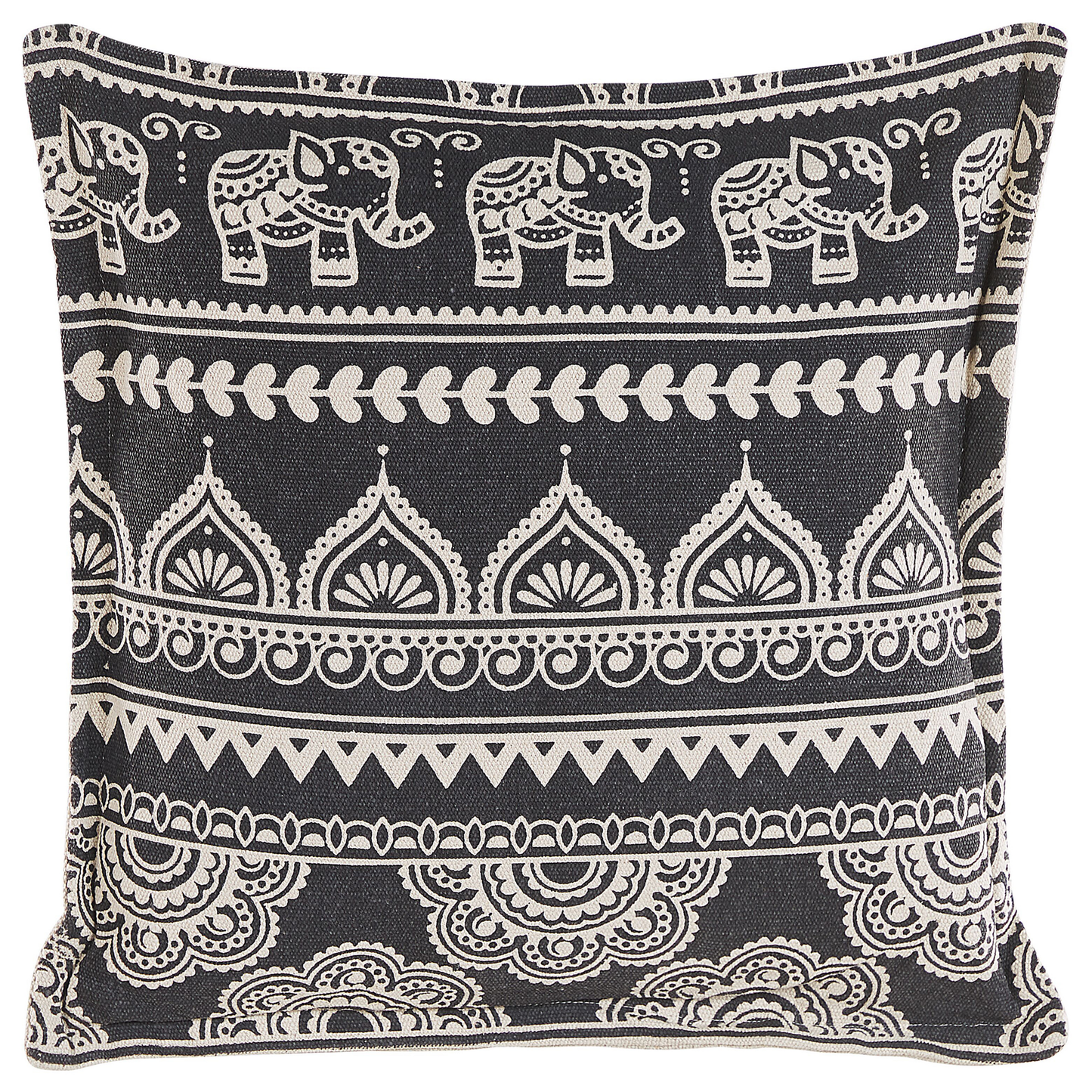 Dekokissen 2er Set ATABAGI Baumwolle 45 x 45 cm Schwarz Orientalisches Muster