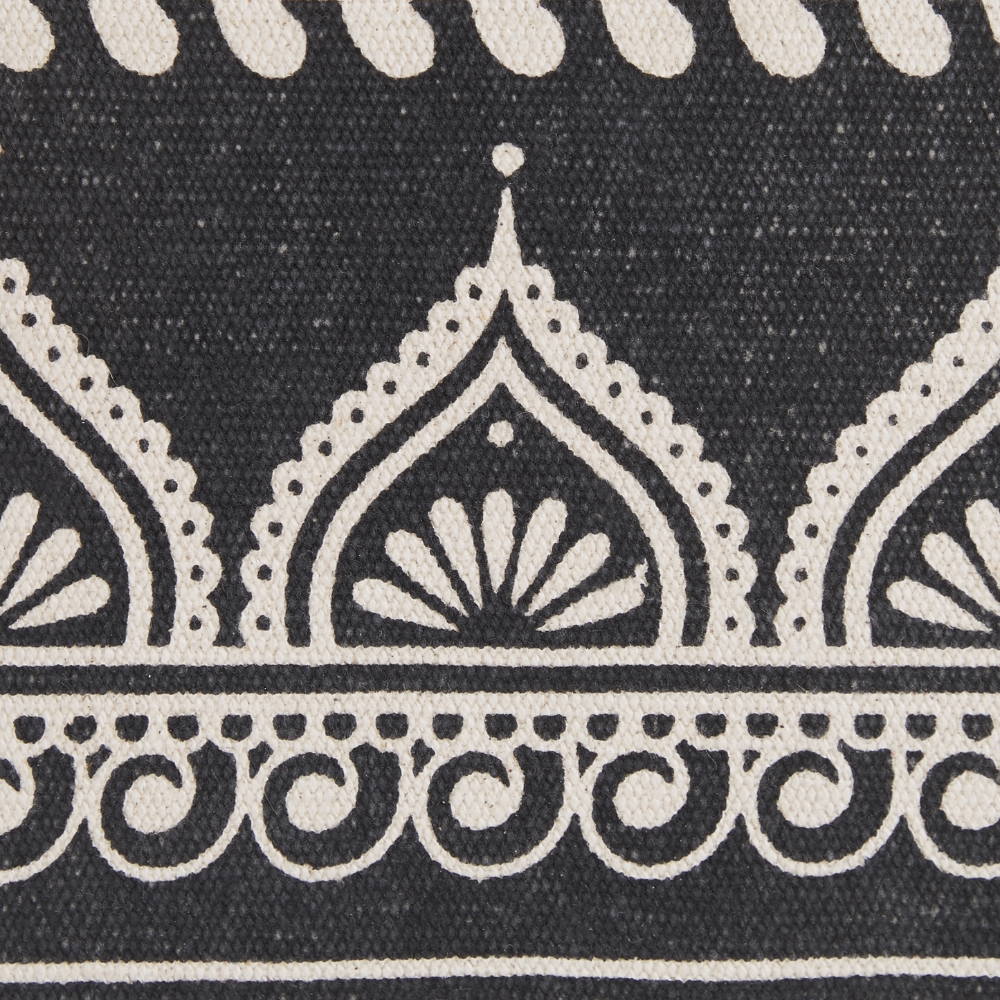 Dekokissen 2er Set ATABAGI Baumwolle 45 x 45 cm Schwarz Orientalisches Muster