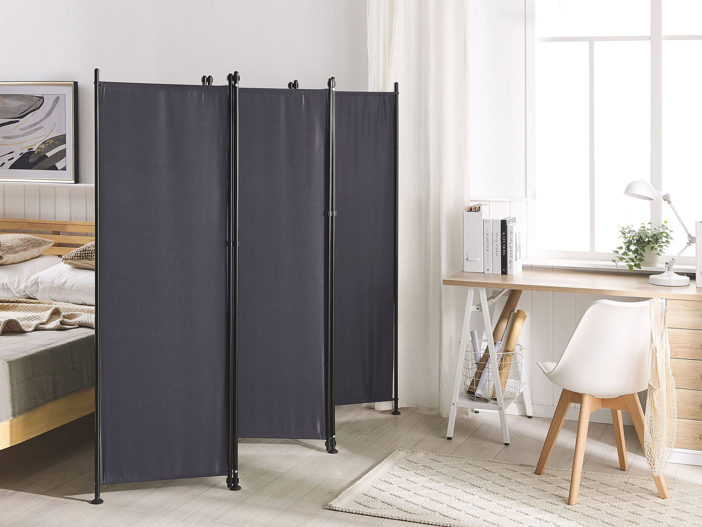 Raumteiler 5-teilig NARNI Grau 267 cm 170 cm