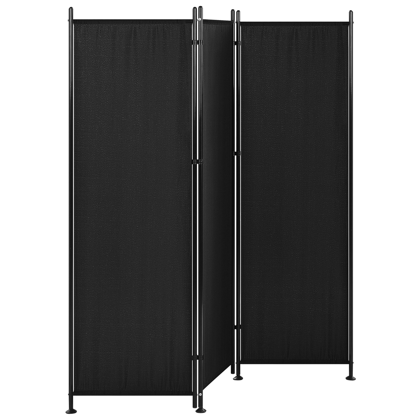 Raumteiler 3-teilig NARNI Schwarz 161 cm 170 cm