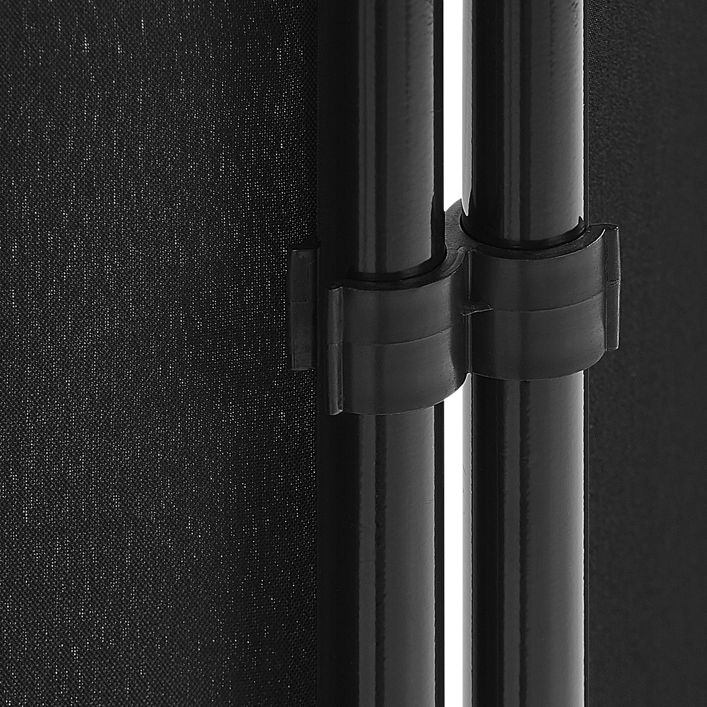 Raumteiler 3-teilig NARNI Schwarz 161 cm 170 cm