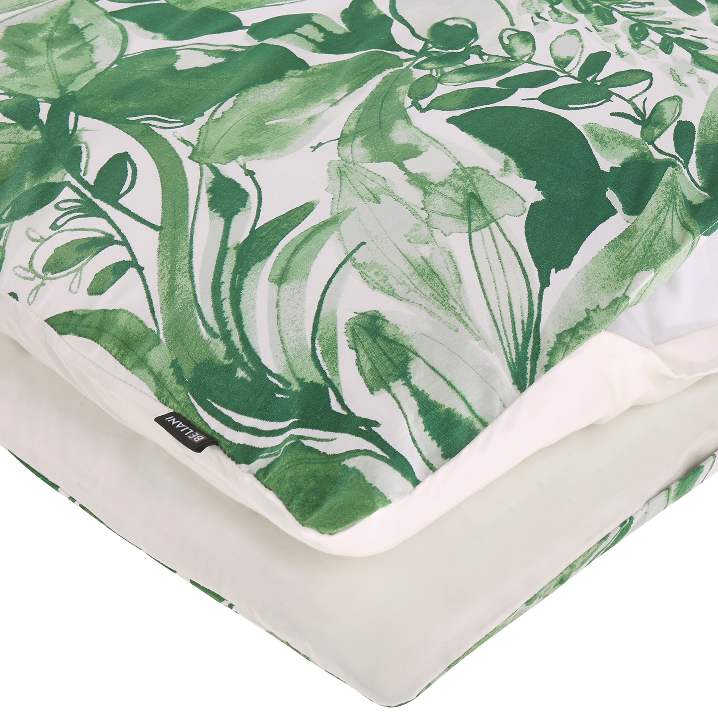 Bettwäsche-Set GREENWOOD Baumwollsatin 155 x 220 cm Grün