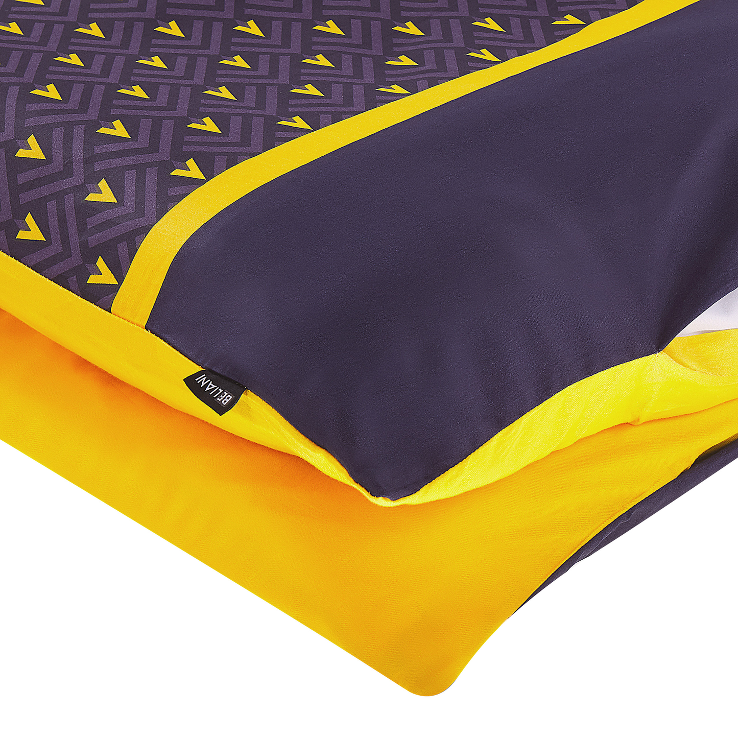 Bettwäsche-Set WALLINGFORD Baumwollsatin 135 x 200 cm Blau