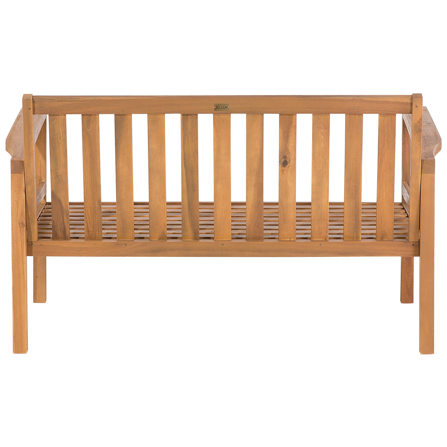 Lounge Set mit Tisch und Ottomane 4-Sitzer MANILA Akazienholz Hellbraun