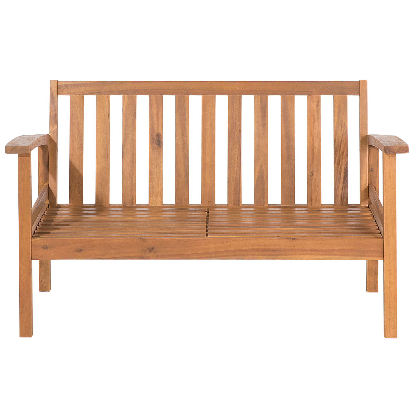 Lounge Set mit Tisch und Ottomane 4-Sitzer MANILA Akazienholz Hellbraun