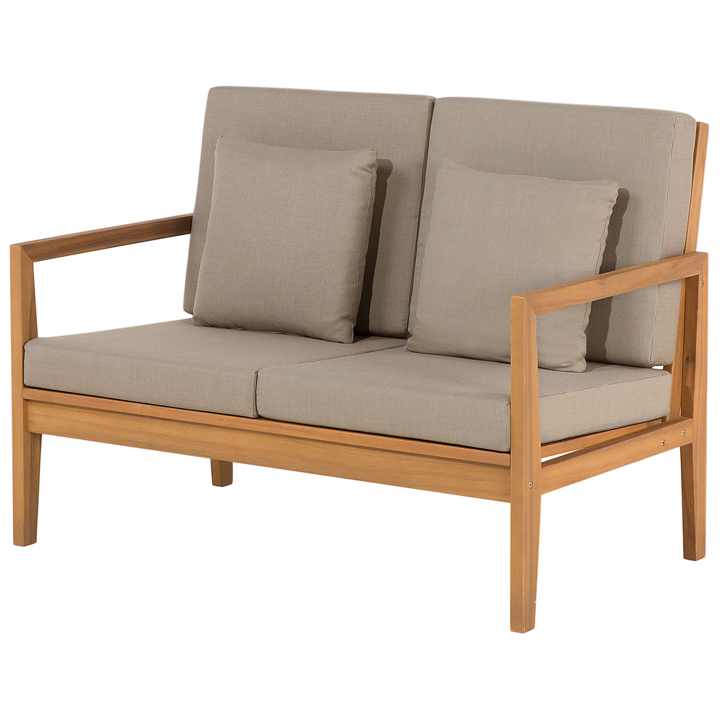 Lounge Set mit Tisch 7-Sitzer PATAJA Akazienholz Hellbraun