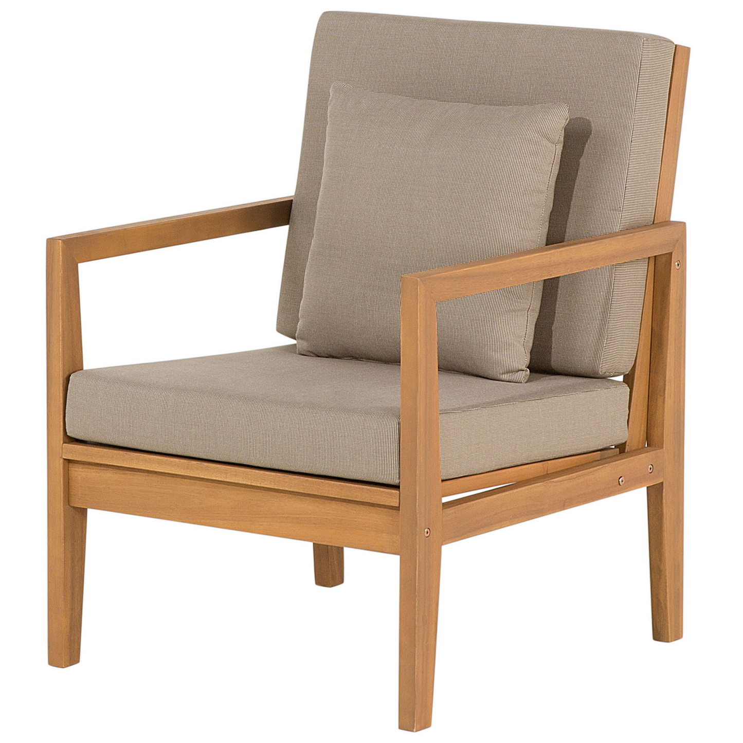 Lounge Set mit Tisch 7-Sitzer PATAJA Akazienholz Hellbraun