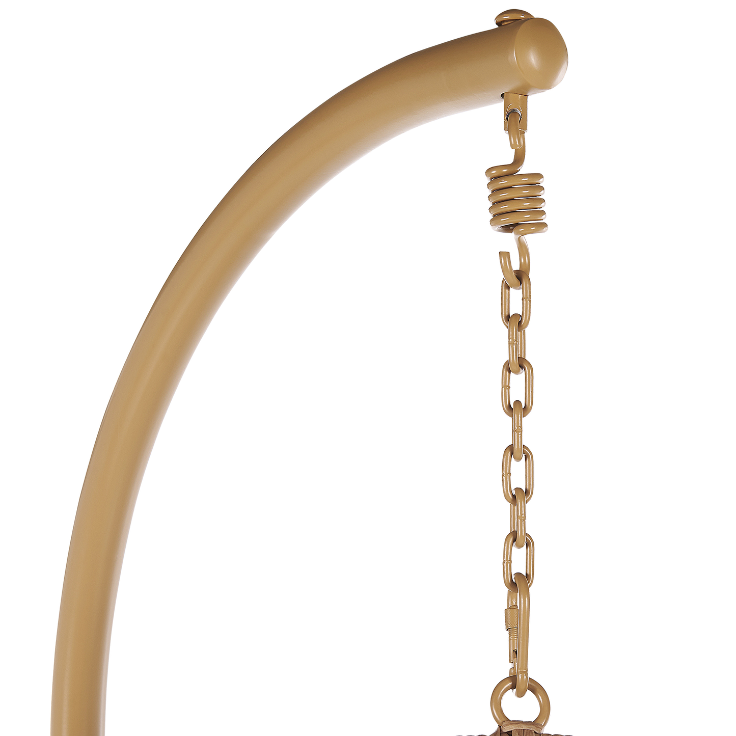 Hängesessel mit Gestell ALLERA Polyrattan Beige