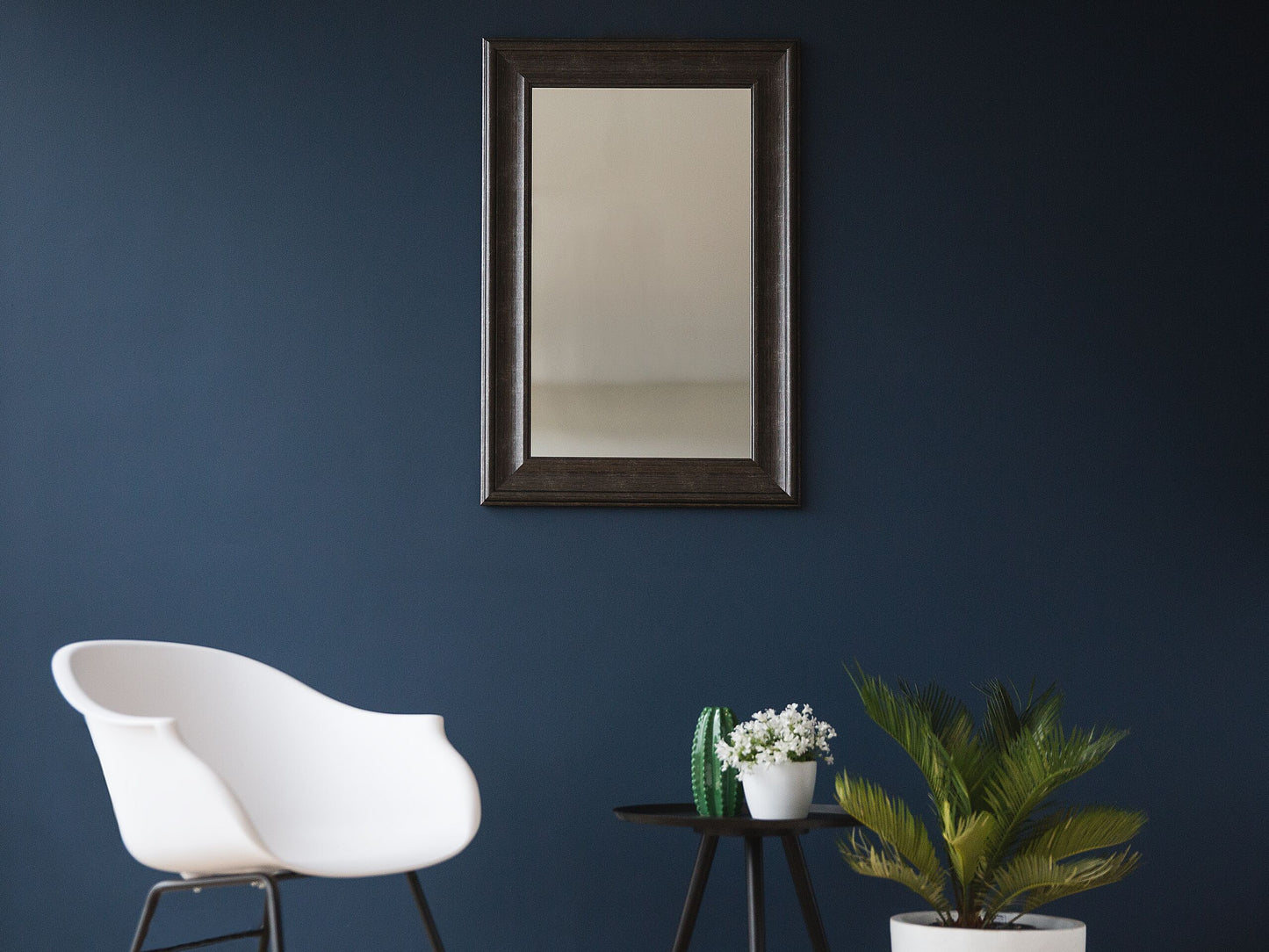 Wandspiegel LUNEL 60 cm 90 cm Schwarz