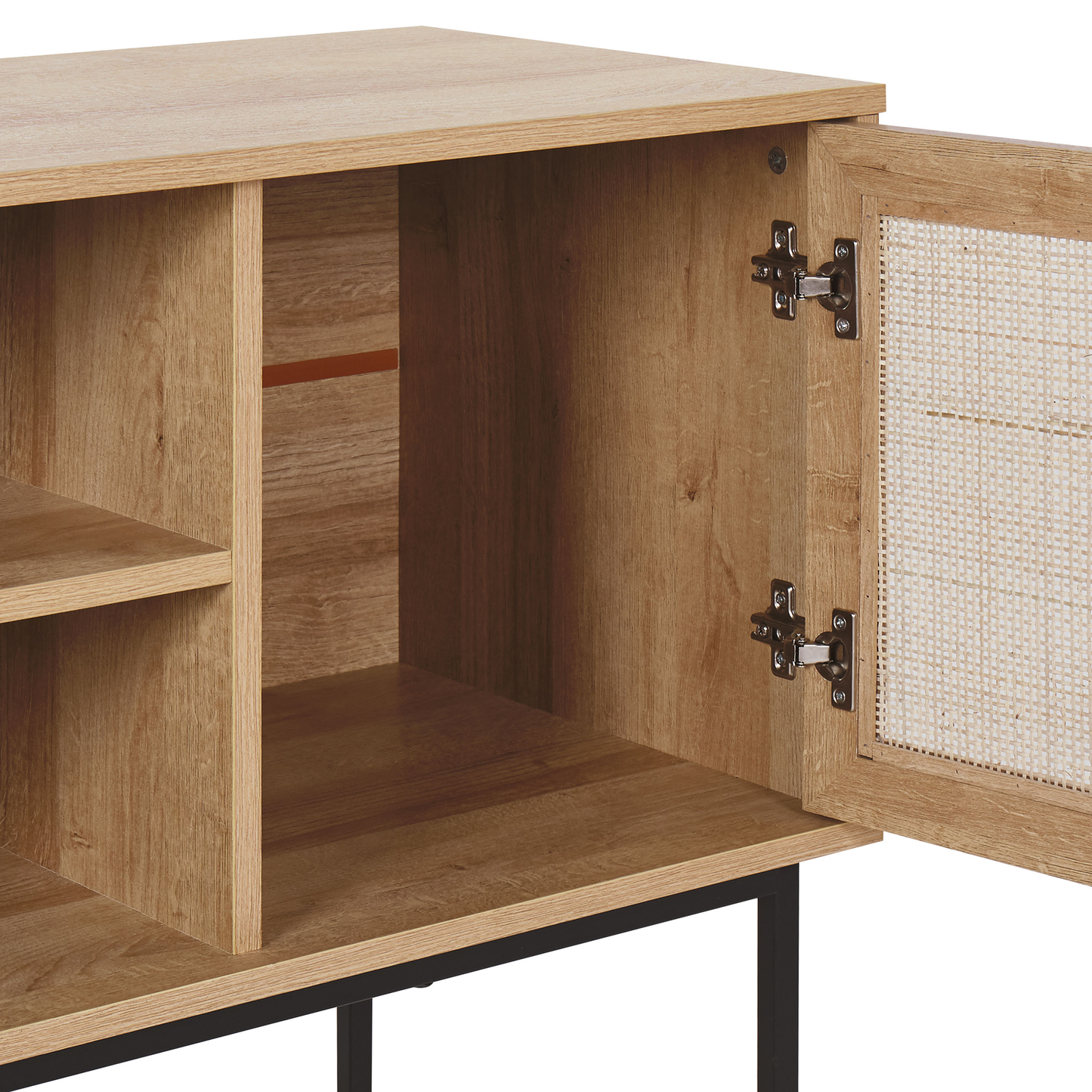 TV-Möbel PASCO Rattan Hellbraun