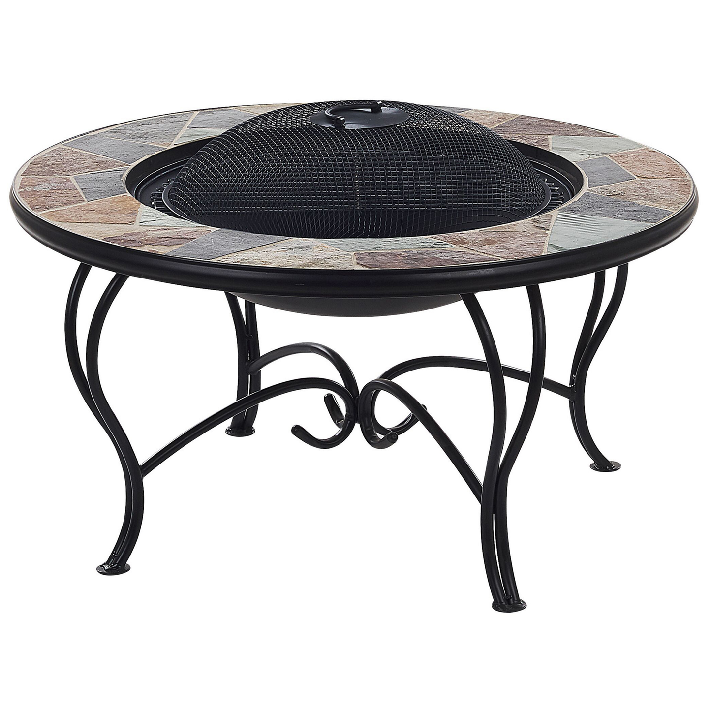 Grill-Feuerstelle EREBUS Metall Schwarz