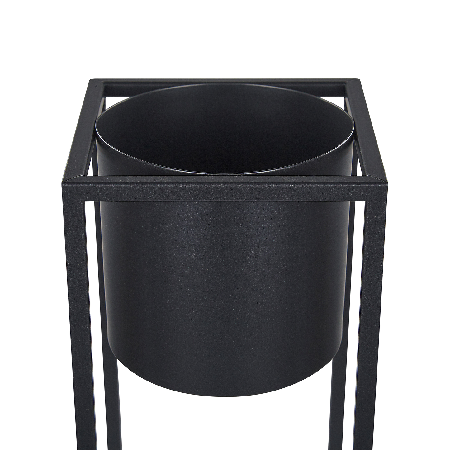 Blumentopf mit Beinen IDRA Metall 15 cm Schwarz