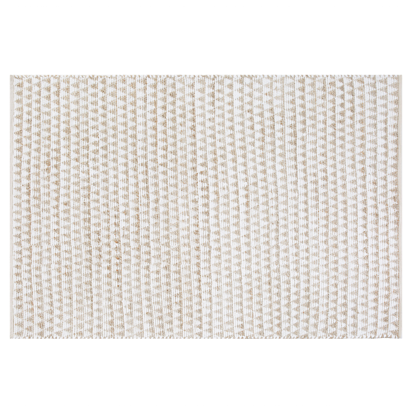 Teppich Baumwolle beige 160 x 230 cm Kurzflor TUNCELI