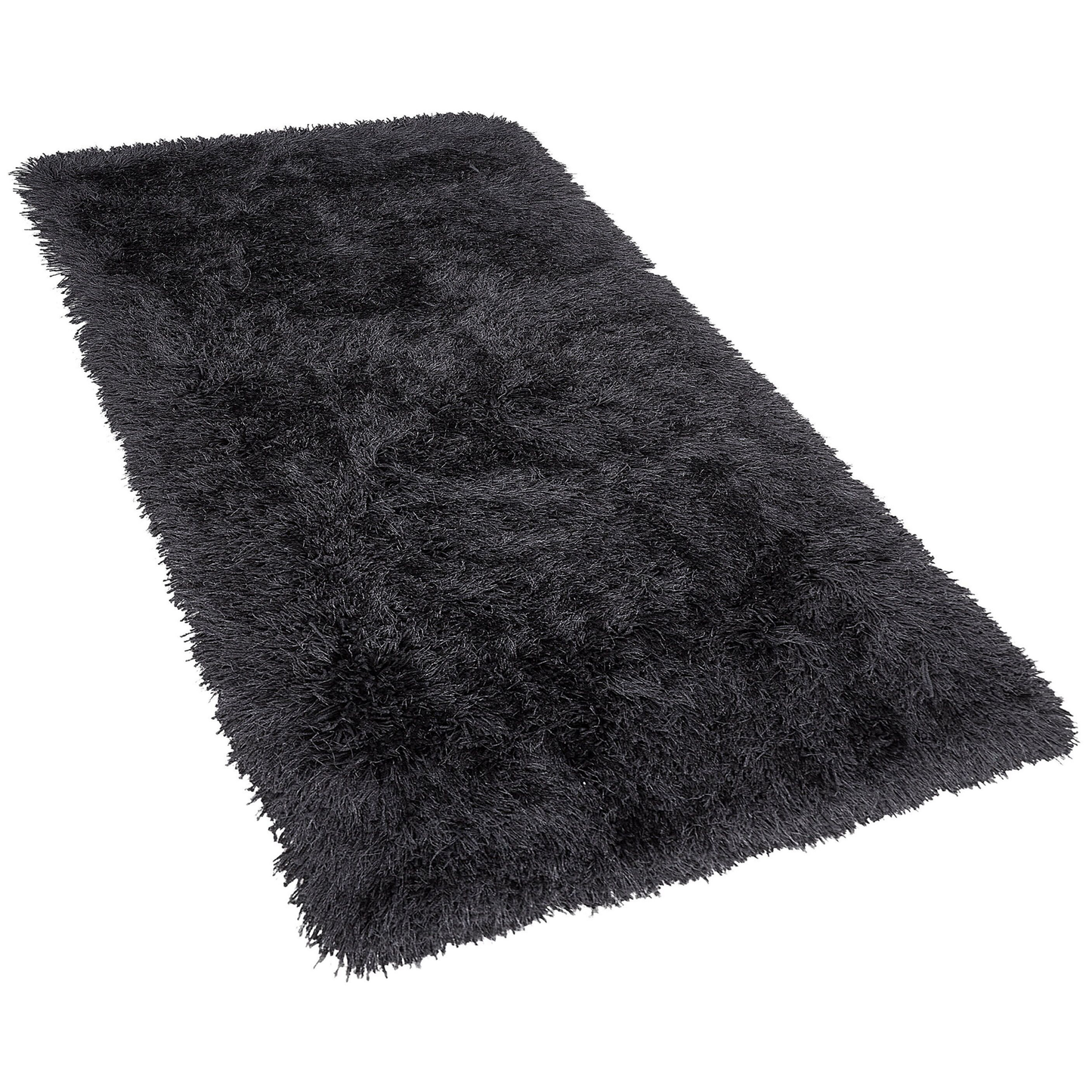 Teppich schwarz 80 x 150 cm Shaggy CIDE