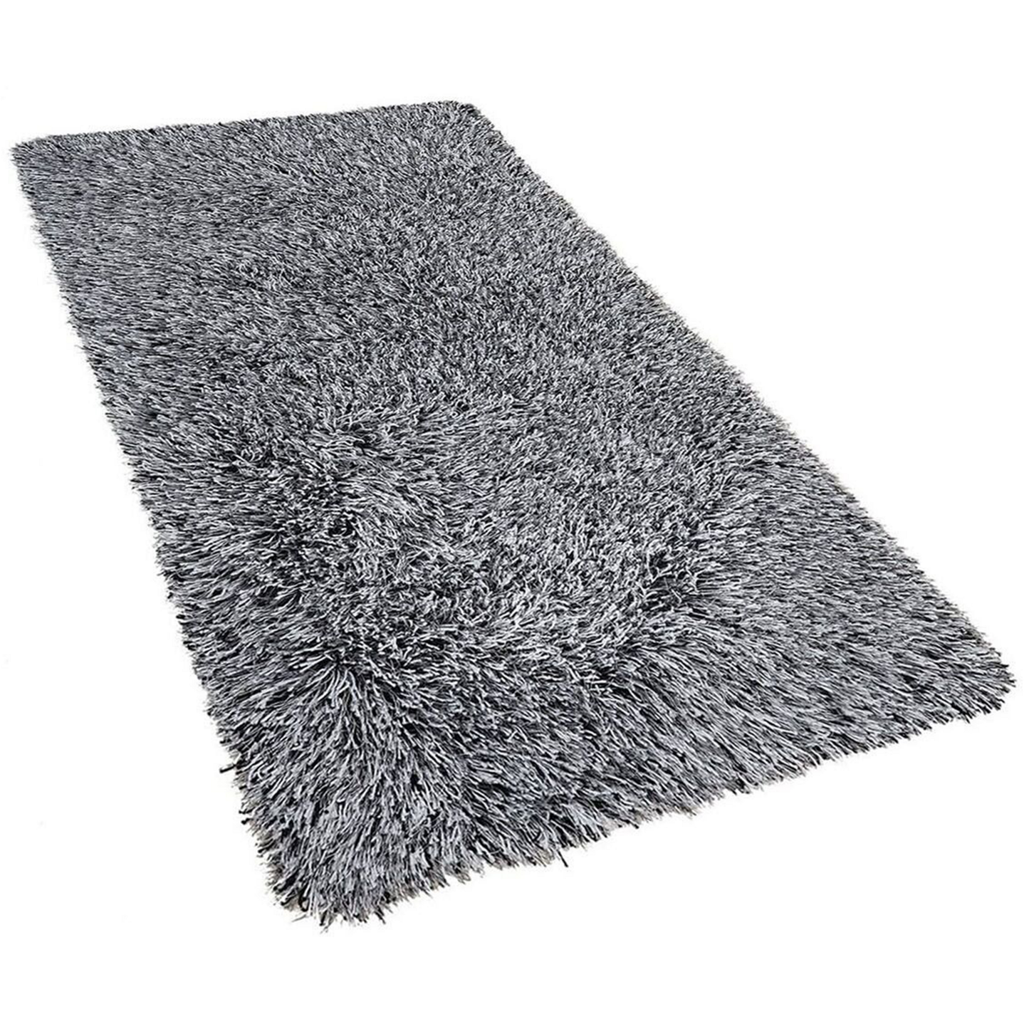 Teppich schwarz-weiss 80 x 150 cm Shaggy CIDE
