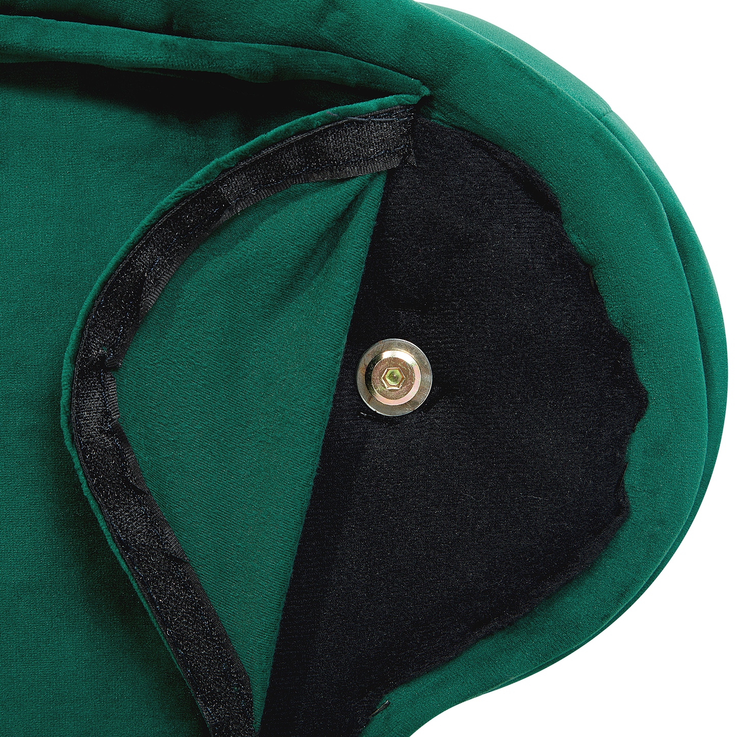 Chaiselongue Samtstoff grün rechtsseitig NIMES