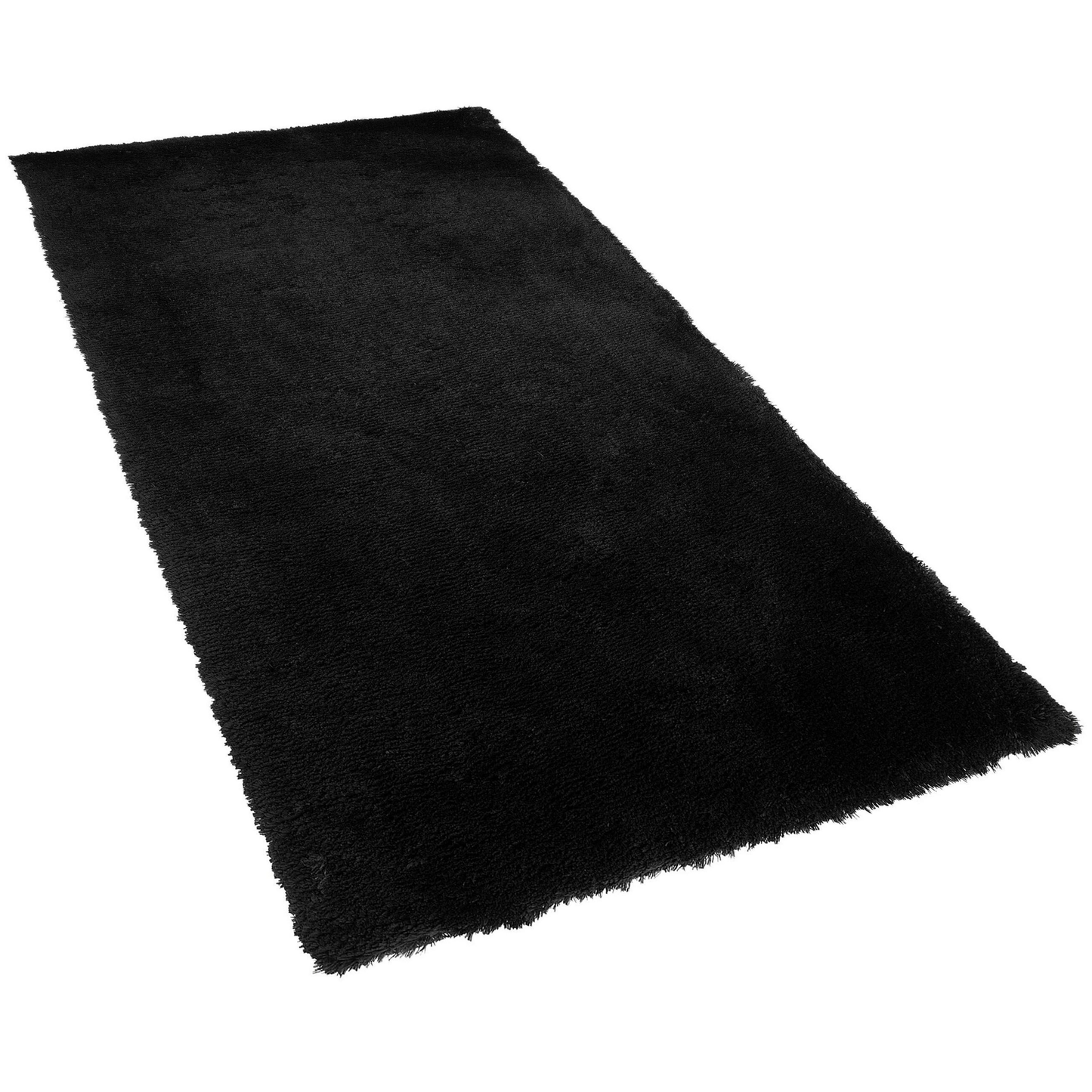 Teppich schwarz 80 x 150 cm Shaggy EVREN
