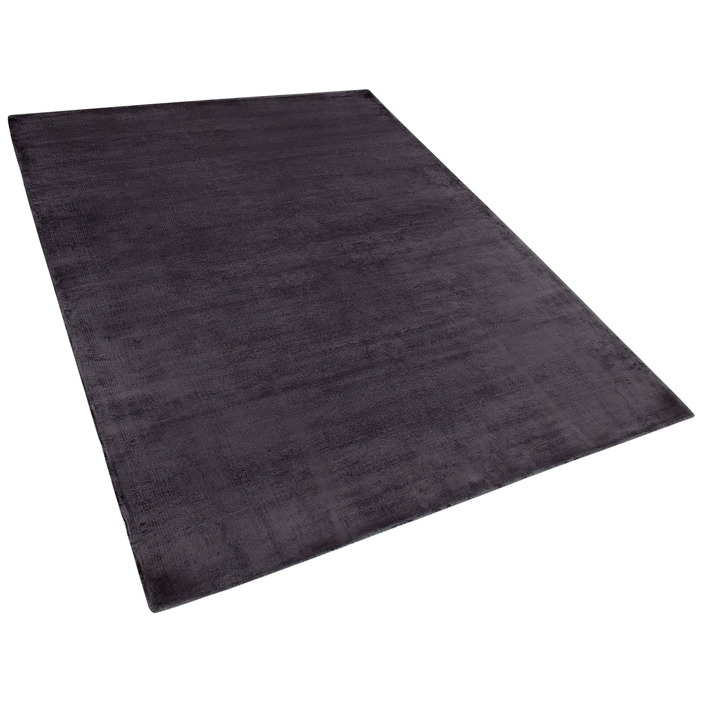 Teppich Viskose dunkelgrau 160 x 230 cm Kurzflor GESI II