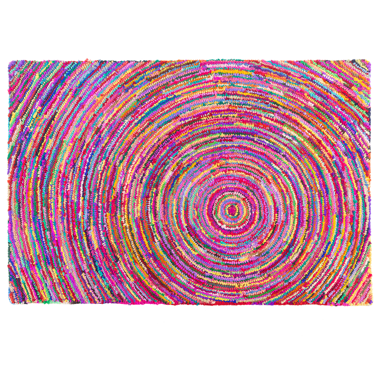 Teppich bunt 140 x 200 cm Shaggy MALATYA