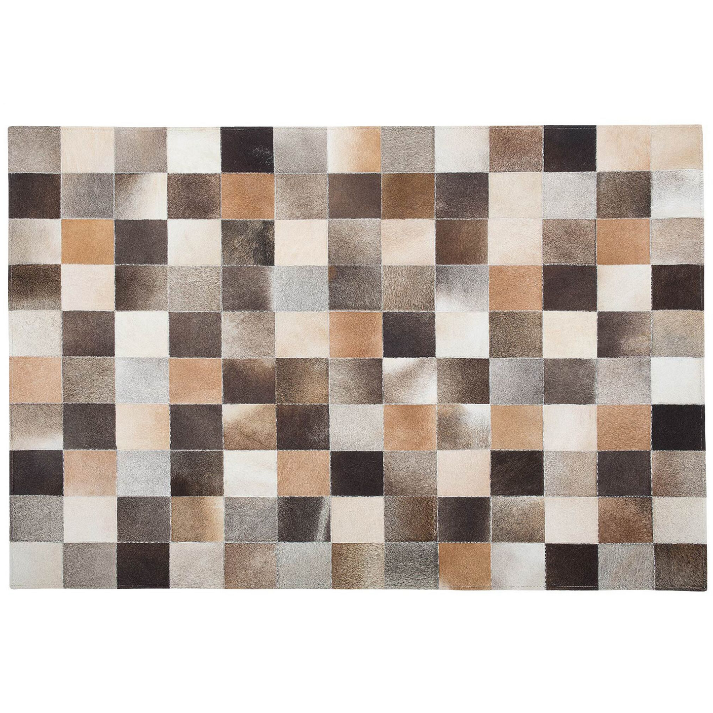 Teppich Kuhfell mehrfarbig 200 x 300 cm Patchwork Kurzflor SOKE